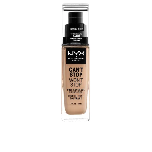 Vista 26 de NYX Professional Makeup Can't Stop Won't Stop - Cepillo para base de maquillaje Negro