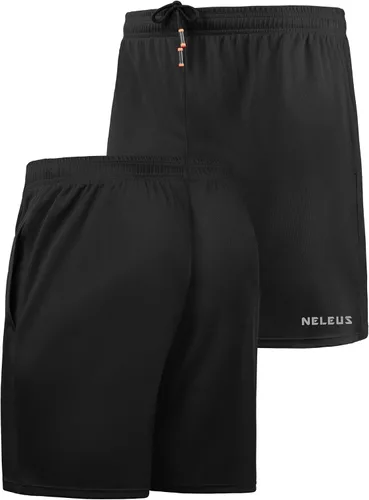 Vista 2 de NELEUS Pantalones cortos ligeros de 7 pulgadas para hombre con bolsillos