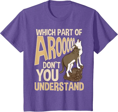 Vista 52 de What Part Of Aroooo Don't You Understand Husky - Camiseta para perro, Negro, S