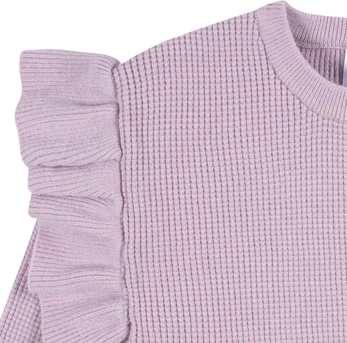Vista 4 de Gerber Conjunto de suéter de punto y pantalón corto para bebé niña