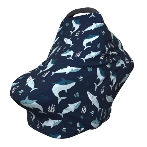 Vista 10 de Funda de asiento de coche con diseño gótico de murciélago negro para bebé, fundas de asiento de coche para niñas y niños, elástica, suave Murciélago
