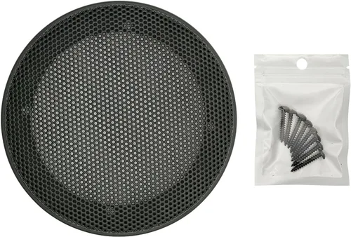 Vista 2 de Cubiertas para parrilla de altavoz de 3 pulgadas, protector de subwoofer para altavoz de automóvil, marco de plástico ABS con malla metálica