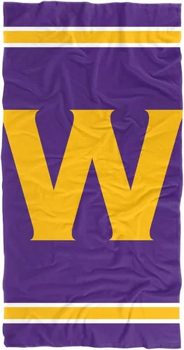 Vista 205 de LOGOVISION Manta Abilene Christian University, 30 x 60 pulgadas, logotipo primario CottonFront/PolyBackBeachTowel