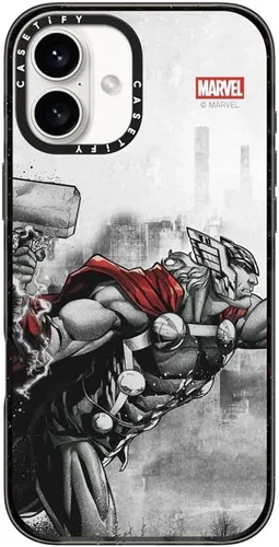 Vista 54 de CASETiFY Funda para iPhone Air, compatible con MagSafe Marvel VS CoLab Protección contra caídas de grado militar 4x de 8.2 pies Funda Capitán
