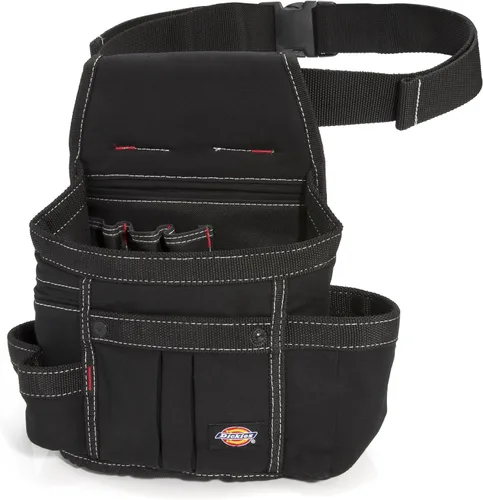 Vista 8 de Dickies Cinturón de herramientas acolchado de 8 bolsillos/Bolsa utilitaria, Cinturón ajustable de 3 pulgadas, Construcción de lona duradera