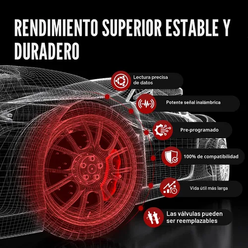 Vista 6 de 1 paquete de sensor de reemplazo del sistema de monitoreo de presión de neumáticos TPMS para Chevy Silverado GMC Cadillac Buick Saturn SAAB