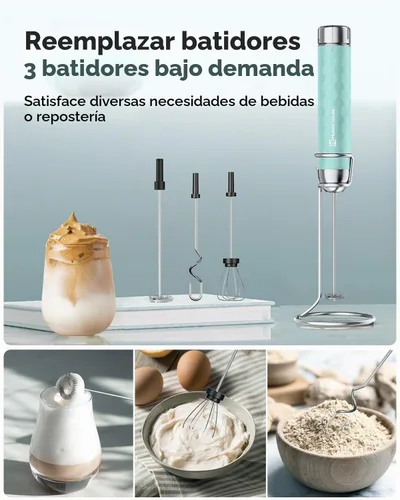 Vista 6 de Maestri House LunaFro 2.0 Espumador de leche recargable, control