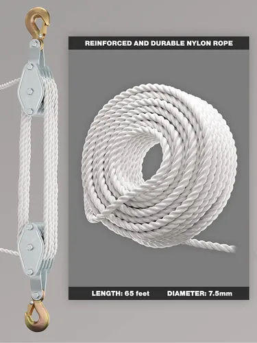 Vista 4 de Super-Handy polipasto de cable de gran capacidad, para trabajos pesados, capacidad de 4000 lb