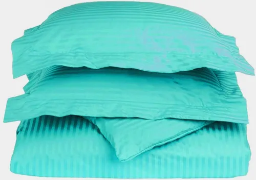 Vista 24 de LaxLinen Juego de funda de edredón de 3 piezas (1 funda de edredón con 2 fundas de almohada) 100% algodón de calidad suave, con cierre