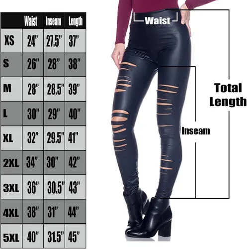 Vista 5 de Cemi Ceri J2 Love - Mallas de piel sintética para mujer
