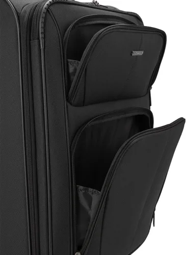 Vista 2 de U.S. Traveler Aviron Bay - Equipaje extensible con ruedas giratorias, Negro), US08125K23