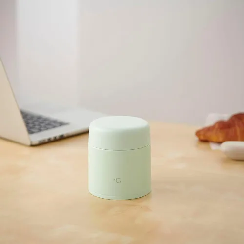 Vista 4 de Zojirushi Tarro de alimentos de acero inoxidable, 10 onzas, verde aireado
