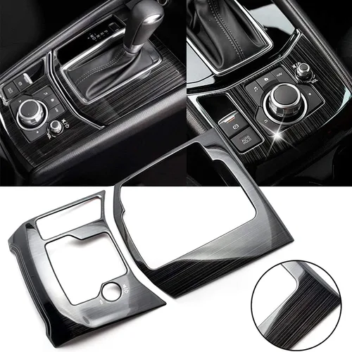 Vista 9 de x xotic tech Juego de 2 soportes de consola central con cubierta de panel de cambio de marchas, compatible con Mazda CX-5 CX5 2017 2018 2019 2020