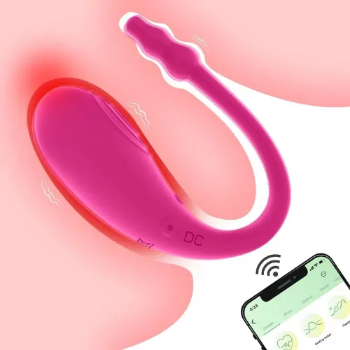 Vista 2 de Consolador vibrador de clítoris con aplicación de control remoto, vibrador portátil, juguetes sexuales para adultos, vibraciones para mujeres, braga
