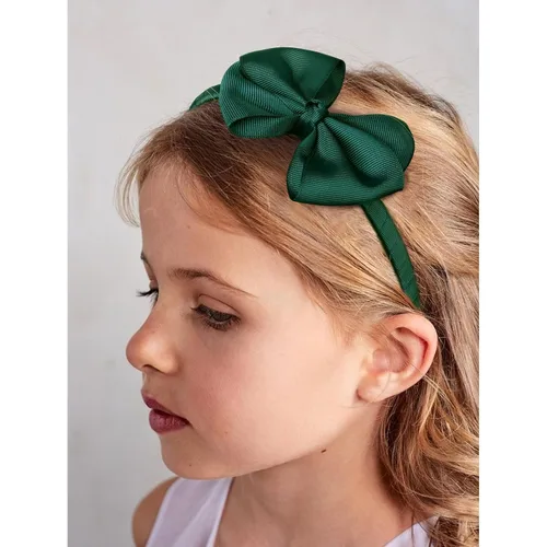 Vista 6 de DEEKA Juego de accesorios para el cabello de uniforme verde oscuro, 15 piezas, lazos para el cabello, pinzas para el cabello, diadema, lazos