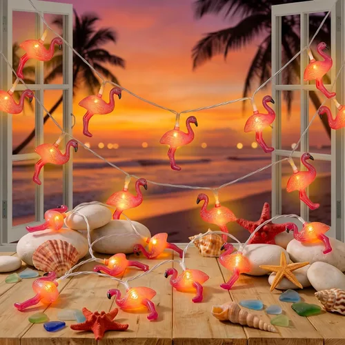 Vista 10 de Abeja Cadena de luces de estrellas de cinco puntas, 8.5 pies, luces de estrella roja, blanca y azul con 10 estrellas LED, luces patrióticas de hadas