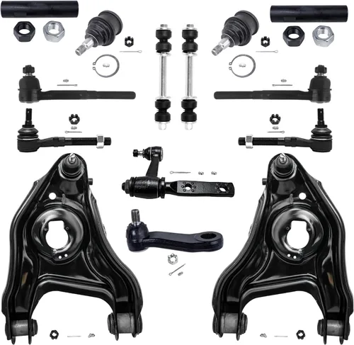 Vista 157 de Detroit Axle - Kit de suspensión frontal de 15 piezas para Jeep Grand Cherokee 99-04 1999 2000 2001 2002 2003 2004, brazos de control superior e