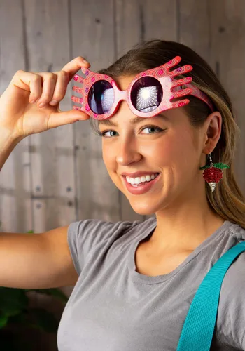 Vista 5 de Kit de accesorios para disfraz de Luna Lovegood Multicolor