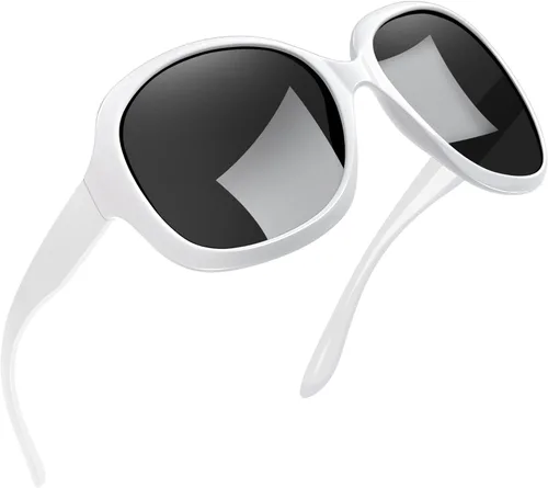 Vista 104 de Joopin Lentes de sol de gran tamaño para mujer, polarizados, grandes, para conducción, protección UV, grandes sombras