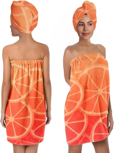 Vista 15 de Juego de toallas de baño y toallas para el cabello para mujer, suave y absorbente de microfibra de secado rápido, con cierre elástico, toalla de spa