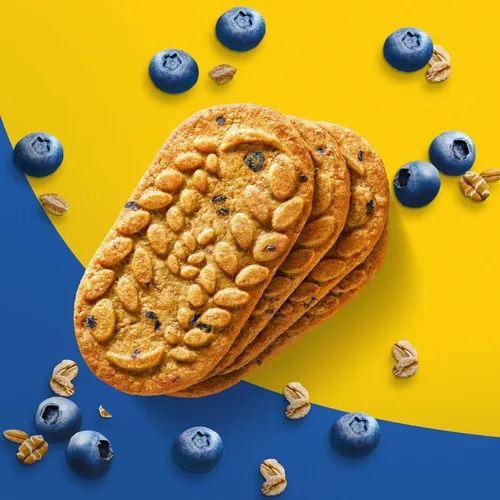 Vista 6 de belVita Barras de desayuno galletas, arándanos, 30 paquetes en total, 6 cajas (4 galletas por paquete)