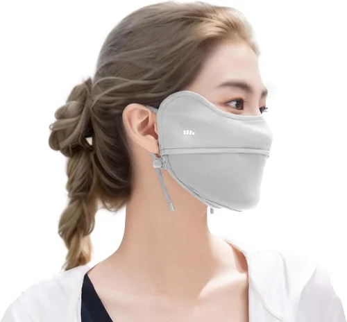 Vista 10 de BENEUNDER Protección solar UV para la cara, bufanda para el cuello, UPF150+, transpirable, refrescante, para actividades al aire libre de verano