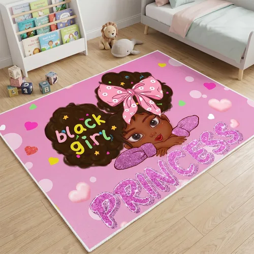 Vista 39 de Alfombra de gato para habitación de niñas, diseño de dibujos animados, decoración para dormitorio, bonita alfombra de área de gatos, alfombras