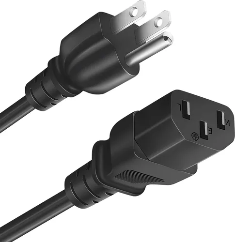 Vista 2 de Cable de alimentación de CA de 3 clavijas, 6 pies, 18 AWG, NEMA 5-15P a C13 10A 250 V para ION Pathfinder 4 3 2 cable de alimentación de altavoz