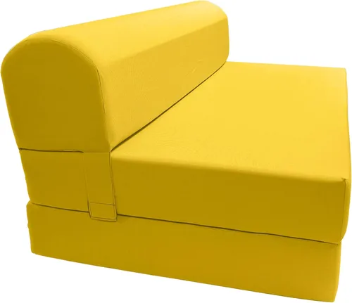 Vista 54 de D&D Futon Furniture. Silla plegable de espuma, sofá de estudio, colchón de espuma plegable para invitados (6 x 24 x 70 pulgadas, negro)