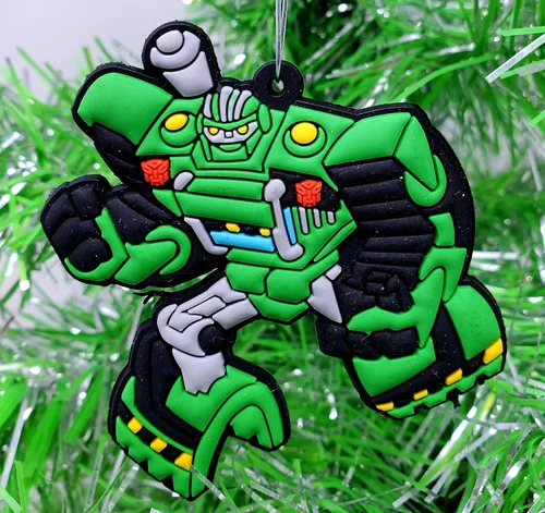 Vista 6 de Juego de adornos con Optimus, abejorro y amigos (diseño único inastillable)