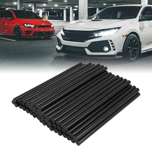 Vista 2 de X AUTOHAUX 50 unidades de 0.276 in x 5.906 in barras de pegamento caliente auto cuerpo sin pintura eliminación de abolladuras reparación negro