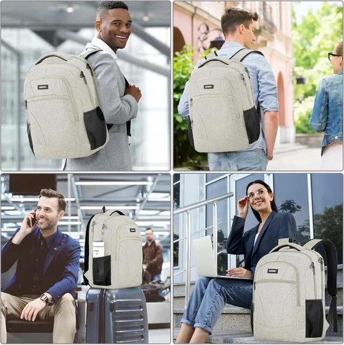 Vista 6 de BIKROD Mochila para niños y hombres, mochila escolar para adolescentes y niñas, mochila ligera e informal para la escuela secundaria, mochila