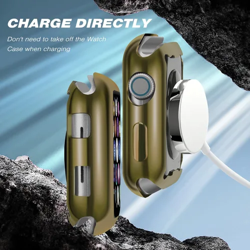 Vista 4 de ORIbox Funda ultradelgada compatible con Apple Watch Series 3 y Apple Watch Series 2, TPU HD, funda protectora completa resistente a los arañazos
