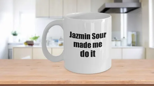 Vista 3 de EzGift Jazmin Sour Made Me Do It Mug Funny Drink Lover Alcohol Addict Gift Idea Coffee Tea Cup 11 oz