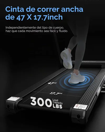Vista 6 de Cintas de correr para el hogar, caminadora con inclinación automática, cintas de correr plegables para correr y caminar, capacidad de peso de 300