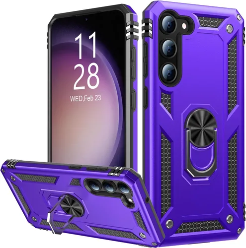 Vista 42 de IKAZZ Funda para Galaxy S21, Grado Militar Resistente a Golpes de Servicio Pesado Cubierta Protectora para Teléfono Pasa Prueba de Caída de 16 pies