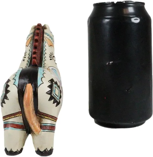 Vista 6 de Ebros Gift Nativo tribal americano azteca hopi estilo indio equino Mustang caballo animal tótem espíritu colección celestial cielo y tierra