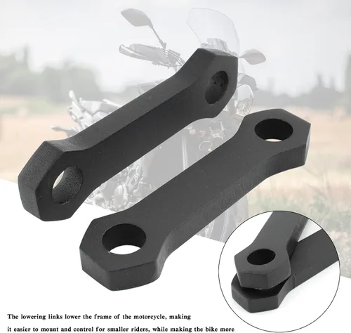 Vista 2 de Topteng Kit de eslabones de bajada de aluminio CNC para Yamaha MT-09 (FZ-09) 2013-2020, MT-09 TRACER (FJ-09) 2015-2016, TRACER 900 2017-2020, TRACER