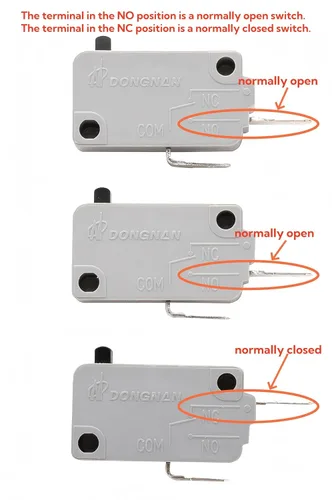 Vista 2 de KW3A - Interruptor de puerta para horno microondas, 16A, 125 V/250 V, interloc (2 normalmente abiertos y 1 normalmente cerrado) (paquete de 2)