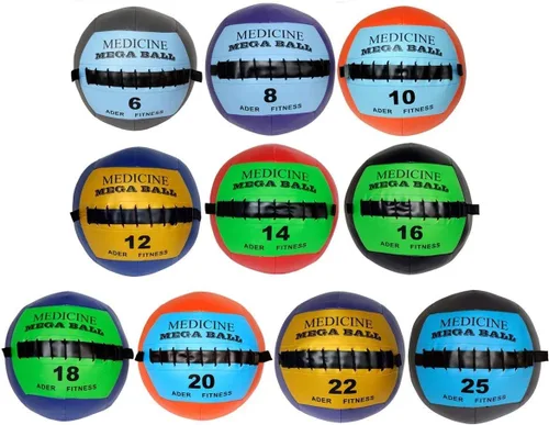 Vista 9 de Ader Soft Mega Balón medicinal: 2,3,4,5,6, 8,10,12,14,16,18,20,22,25,28,30 libras