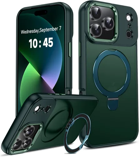 Vista 81 de LeYi Funda para iPhone 11 para MagSafe con soporte magnético, color negro