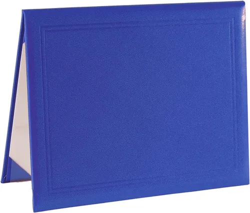 Vista 5 de Cubierta para diploma de 8.5 x 11 pulgadas, cubierta de graduación, certificado, portadocumentos de cuero liso, tamaño carta Negro C