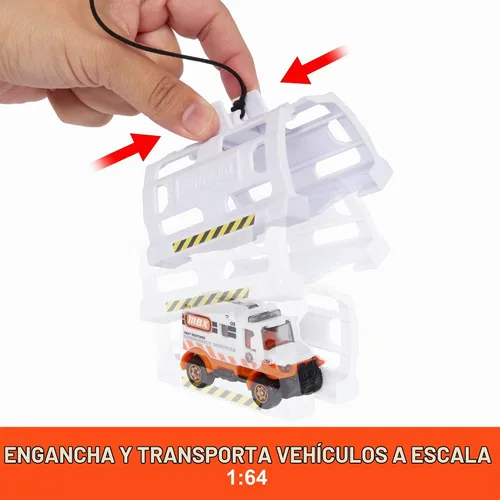 Vista 4 de Matchbox Helicóptero de emergencia, helicóptero grande y ambulancia