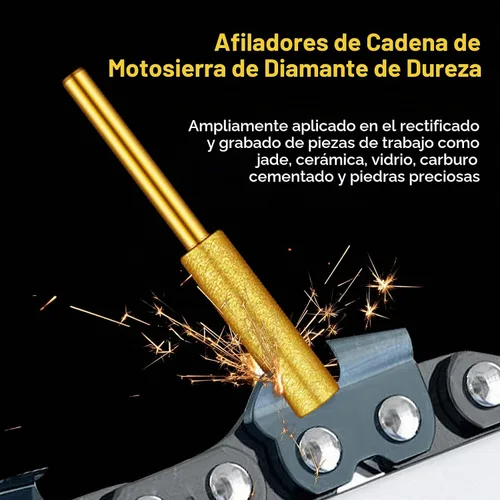 Vista 4 de Broca eléctrica para motosierra de alta dureza, 30 piezas, oro Dorado