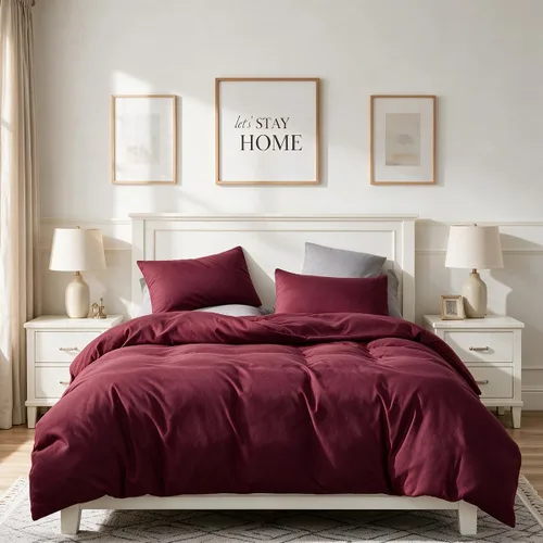 Vista 11 de CLOTHKNOW juego de edredón blanco de tamaño queen con volantes, ropa de cama de estilo granja, juegos de edredón shabby chic para todas las Volantes