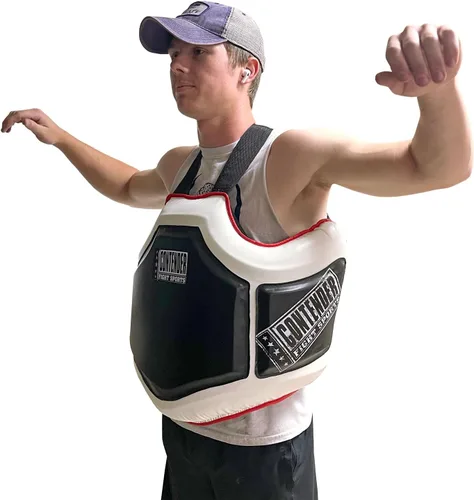 Vista 3 de Contender Fight Sports Protector de cuerpo para boxeo Heavy Hitter PBP Negro/Blanco