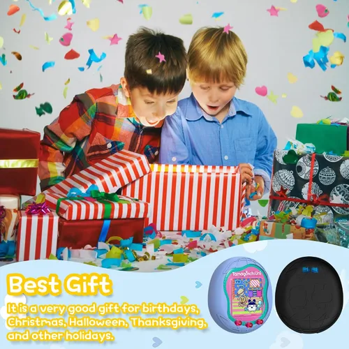 Vista 6 de Funda de silicona compatible con Tamagotchi Uni Virtual Pet Machine, funda protectora para Tamagotchi Uni con cordón para el dedo