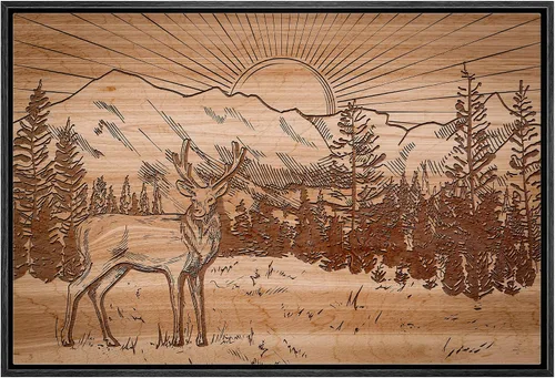 Vista 87 de Hermoso lienzo de paisaje, decoración de pared, arte moderno, juegos para el hogar