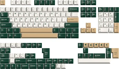 Vista 24 de Guffercty kred XDA Profile - Teclas negras minimalistas 75% Dye-sub PBT con teclas ISO para teclado mecánico MAC 60% 65% 75% 96% (muñeca negra)