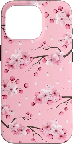 Vista 20 de Japanese Cherry Blossom Floral Flower Pattern Pastel Pink Case for iPhone 17